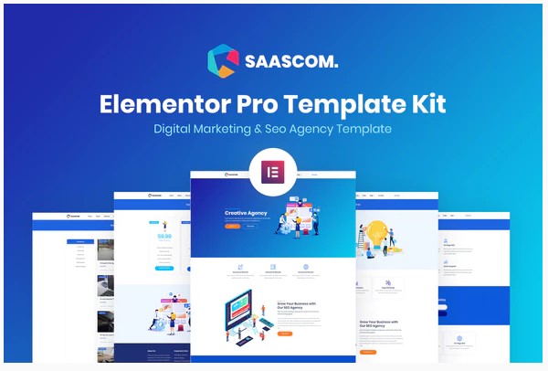 Themeforest Saascom - Digital Marketing & SEO Agency Template Kit слив курса