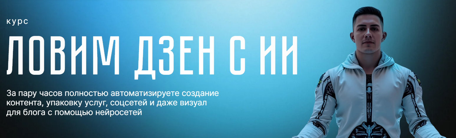 Никита Галицын Ловим дзен с ИИ 2025 слив курса