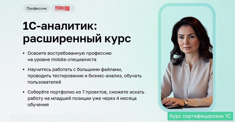Дарья Татькова, Виктор Кузьмин Нетология 1C-аналитик: расширенный курс. Часть 1 из 5 2025 слив курса