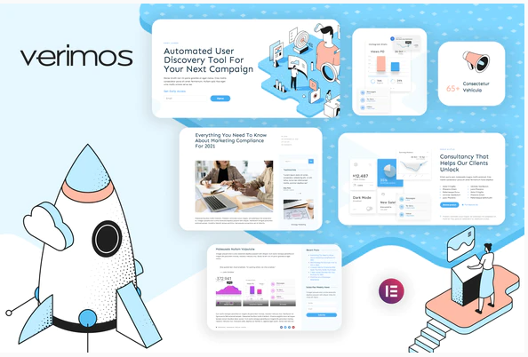 Themeforest Verimos – Tech Startup & Digital Company Template Kit слив курса