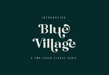 Myfonts Blue Village Font 2021 слив