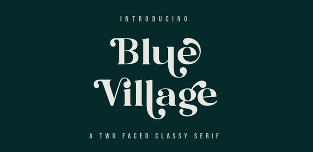 Myfonts Blue Village Font 2021 слив курса