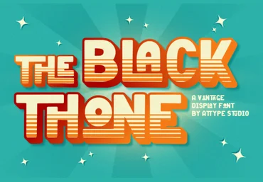 Creativefabrica The Black Thone Font слив