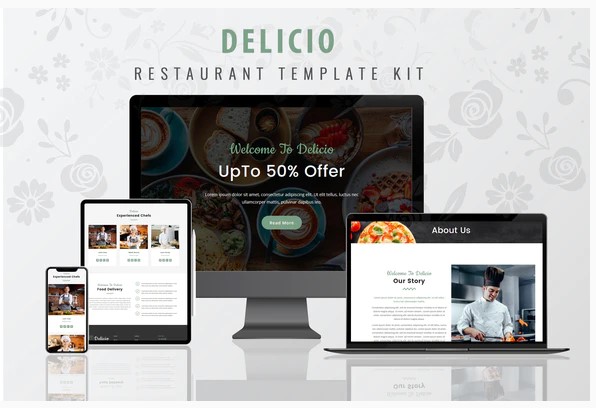 Themeforest Delicio - Restaurant WordPress Template Kit слив курса