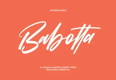 Creativefabrica Babotta Font слив
