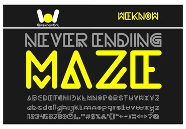 1a Never Ending Maze Font слив