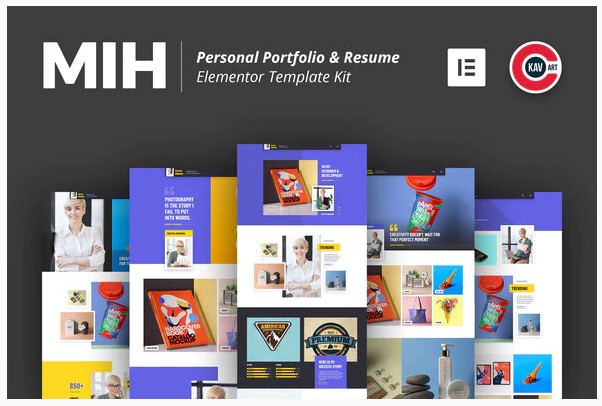 Themeforest MIH - Personal Portfolio & Resume Template Kit слив курса