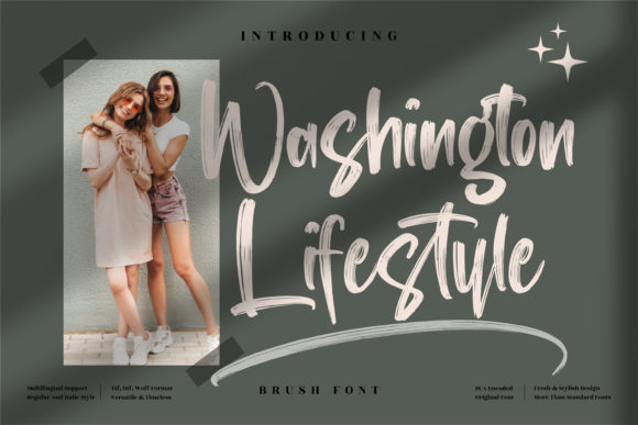 Creativefabrica Washington Lifestyle Font слив курса