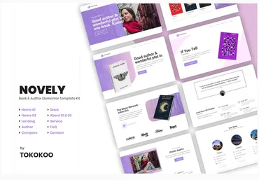 Themeforest Novely - Book Elementor Template Kit слив