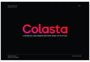 Fontbundles Colasta Font 2021 слив