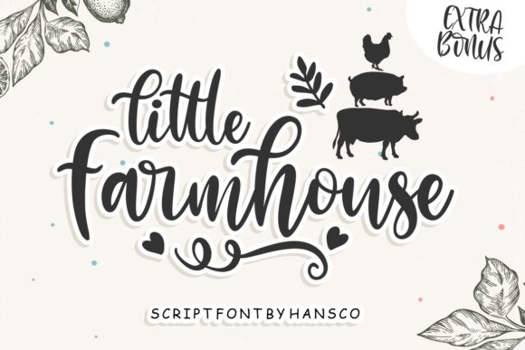 Creativefabrica Little Farmhouse Font слив курса