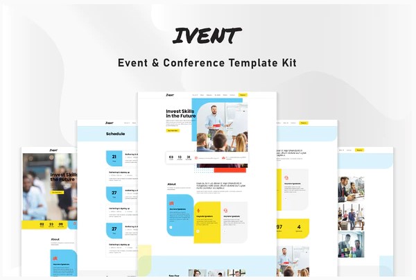 Themeforest Ivent - Event & Conference Template Kit слив курса