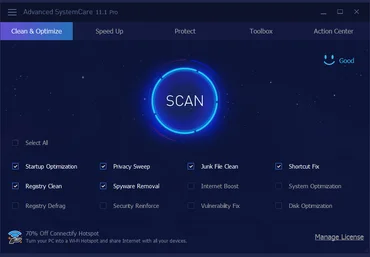 IObit Advanced SystemCare 11.1 PRO v11.1.0.198   Ключи слив