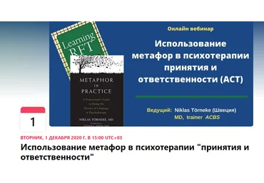 Никлас Торнеке Использование метафор в психотерапии принятия и ответственности ACT 2020 слив