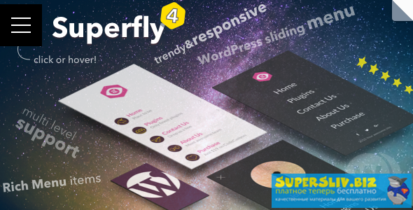 CodeCanyon Superfly v5.0.8 - гибкий плагин меню для WordPress слив курса
