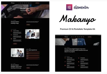 Themeforest Makaryo - CV & Portofolio Elementor Kit слив