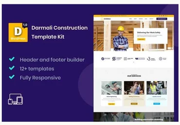Themeforest Darmali - Construction Template Kit слив