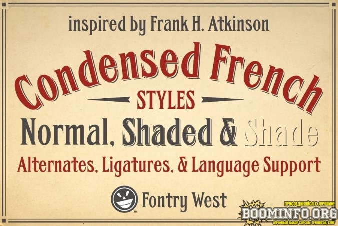 Creativemarket FHA Condensed French Font слив курса