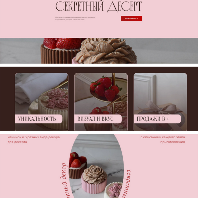 Ксения Большан Mafita.cakes Секретный десерт 2023 слив курса