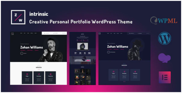 Themeforest Intrinsic - Creative Personal Portfolio WordPress Themes 2020 слив курса