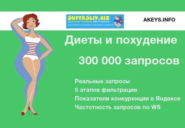 Akeys Диеты и похудение 300 000 запросов 2018 слив