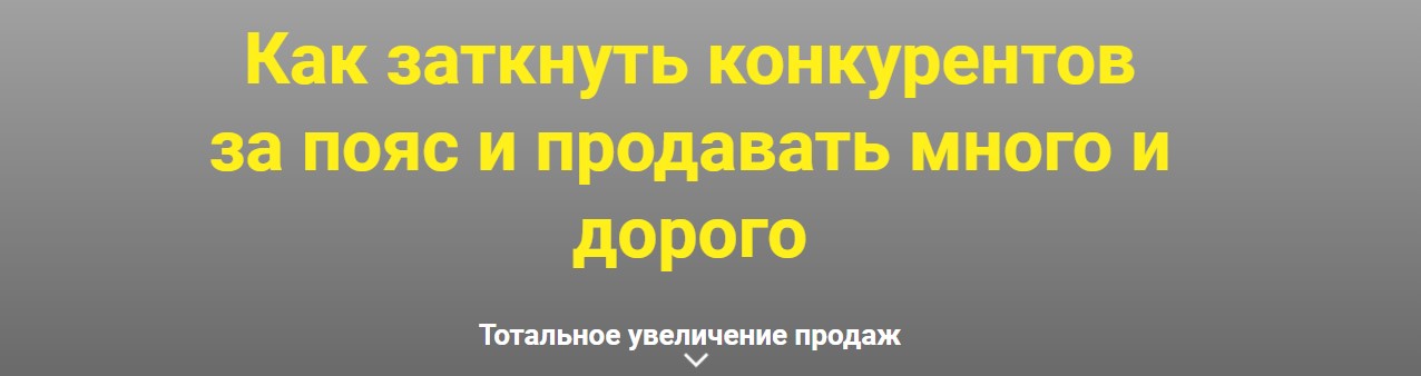 Дмитрий Шалаев Как заткнуть конкурентов за пояс и продавать много и дорого. Выжимка курса 2019 слив курса