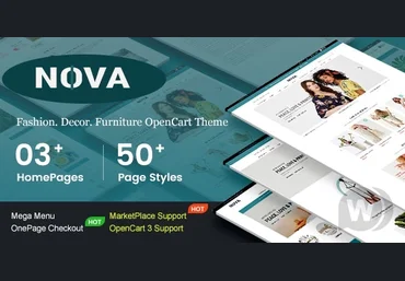 Themeforest Nova v1.0.0 - шаблон на тему моды и мебели OpenCart 3 слив