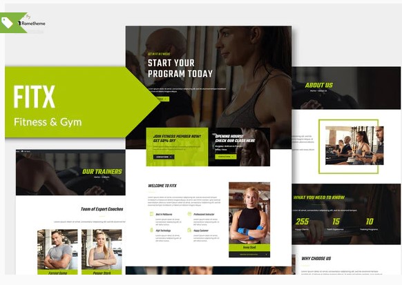 Themeforest Fitx - Fitness & Gym Template Kit слив курса