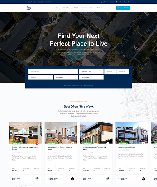 Joomlart JA Property v1.0.3 - шаблон недвижимости Joomla слив курса