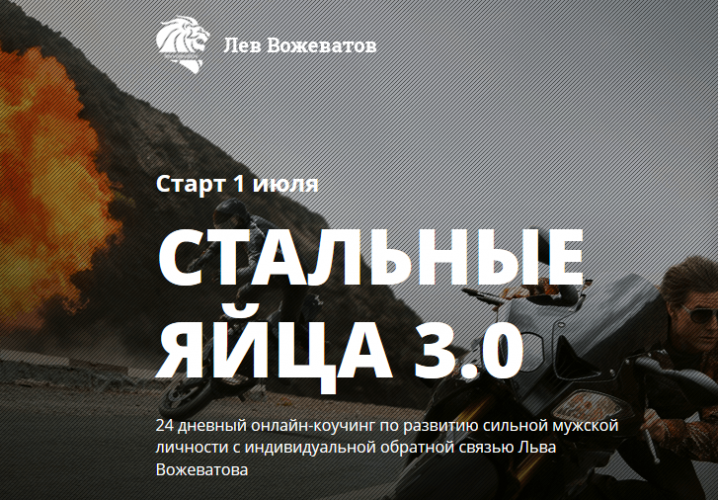 Вожеватов Лев Стальные яйца 3.0 2015 слив курса