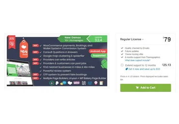 Themeforest Listingo v3.2.4 - мощный шаблон WordPress для бизнес-каталогов слив