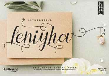 Creativefabrica Leniyha Font слив