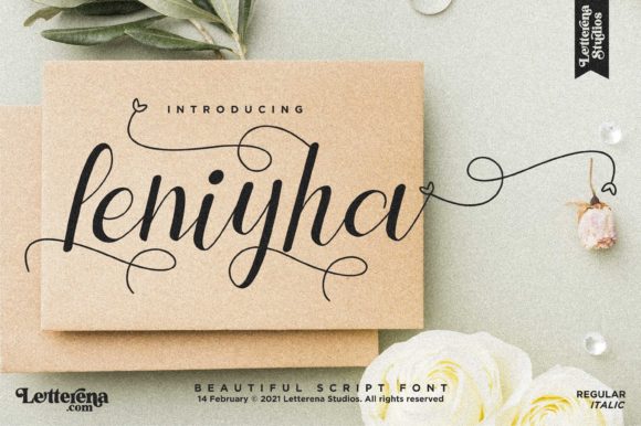 Creativefabrica Leniyha Font слив курса