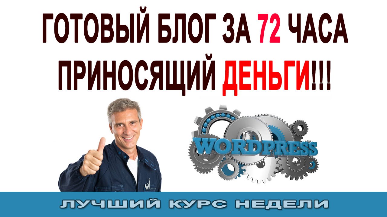 WordPress 4.3. Готовый блог за 72 часа | Максим Зайцев слив курса