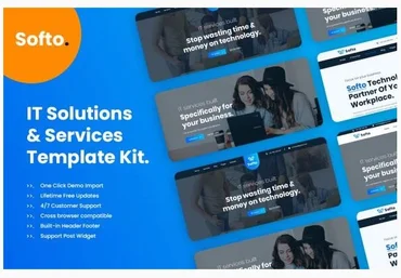 Themeforest Softo IT Solutions & Business Elementor Template Kit слив