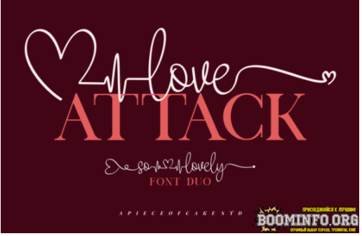 Creativefabrica Love Attack Font 2021 слив курса