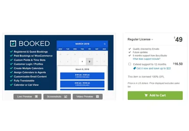 CodeCanyon Booked v2.3 - плагин бронирования для WordPress слив
