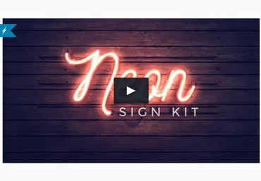 Videohive ThomasKovar Neon Sign Kit - Шаблон для создания неоновых надписей и логотипов 2021 слив