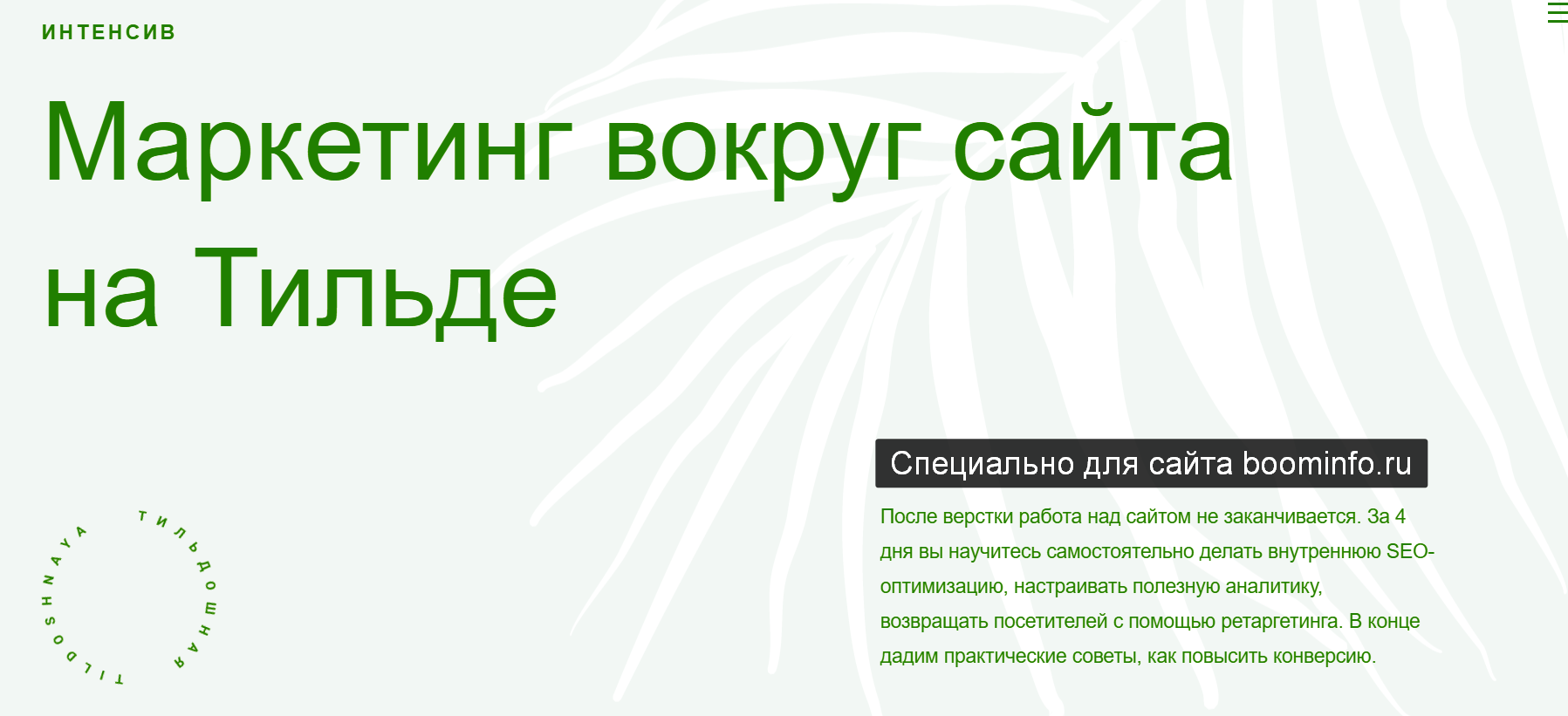 Макс Ширко, Роман Яковенко Маркетинг вокруг сайта на Тильде 2020 Tildoshnaya слив курса