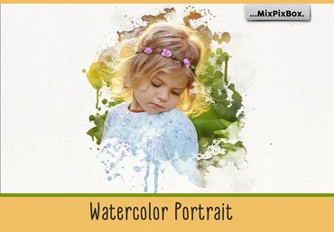 Creativemarket Watercolor Portrait Photo Masks слив