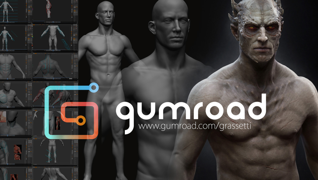 Анатомия и дизайн в Zbrush - Gumroad RUS 2014 слив курса