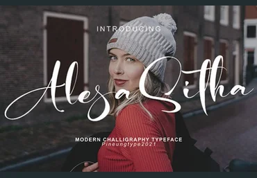Creativefabrica Alesa Sitha Font 2021 слив