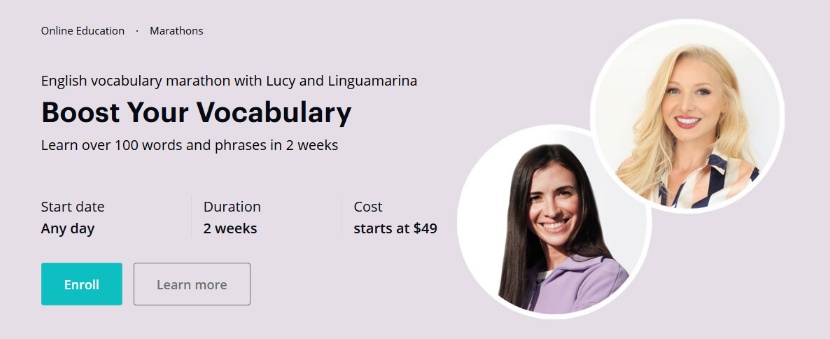 English with Lucy and Linguamarina Расширьте Свой Словарный Запас 2022 слив курса