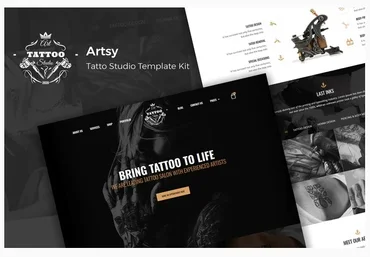 Themeforest Artsy - Tattoo Studio Template Kit слив