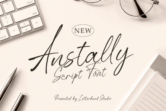 Creativefabrica Anstally Script Font 2021 слив курса