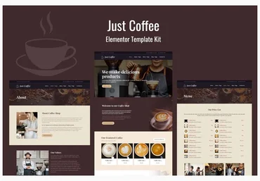 Themeforest Justcoffee - Cafe and Coffee Elementor Template Kit слив