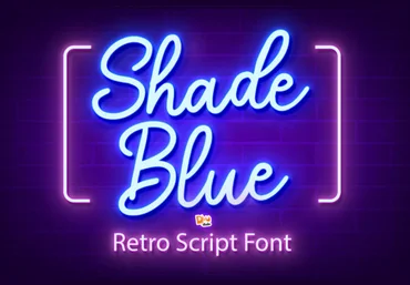 Creativefabrica Shade Blue Font слив