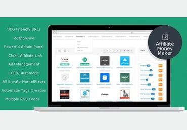 Envato Affiliate Money Maker — премиум скрипт партнёрского магазина Envato PHP слив