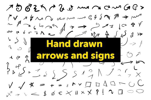 Bundlestorm Hand drawn arrows and signs слив курса