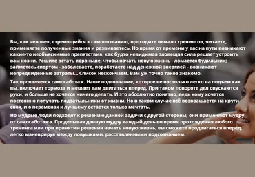 Мудра от самосаботажа - Элль 2017 слив